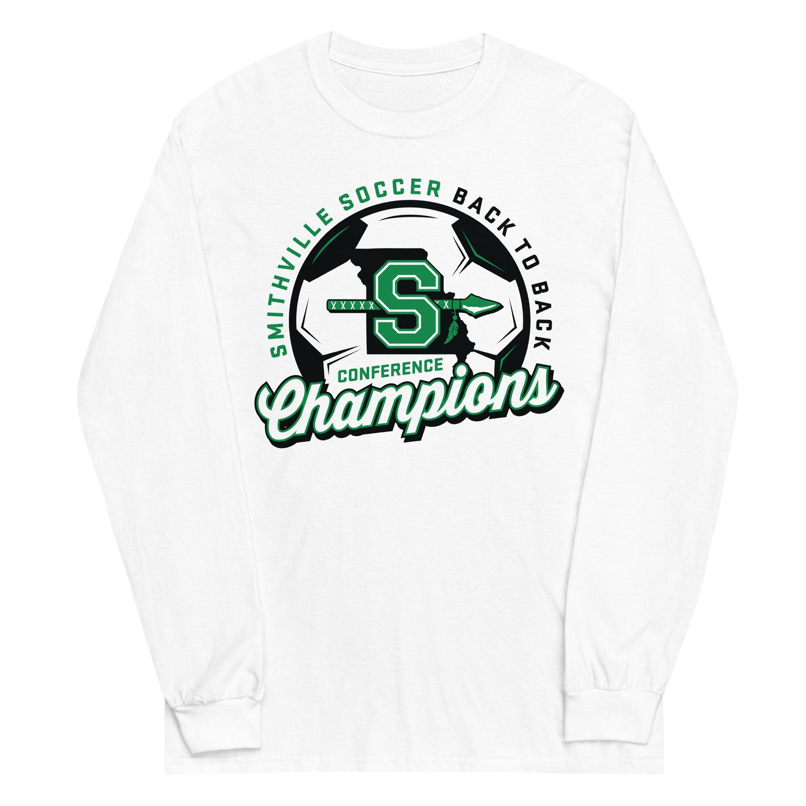 Smithville Soccer Back2Back Conference Champs Men’s Long Sleeve Shirt