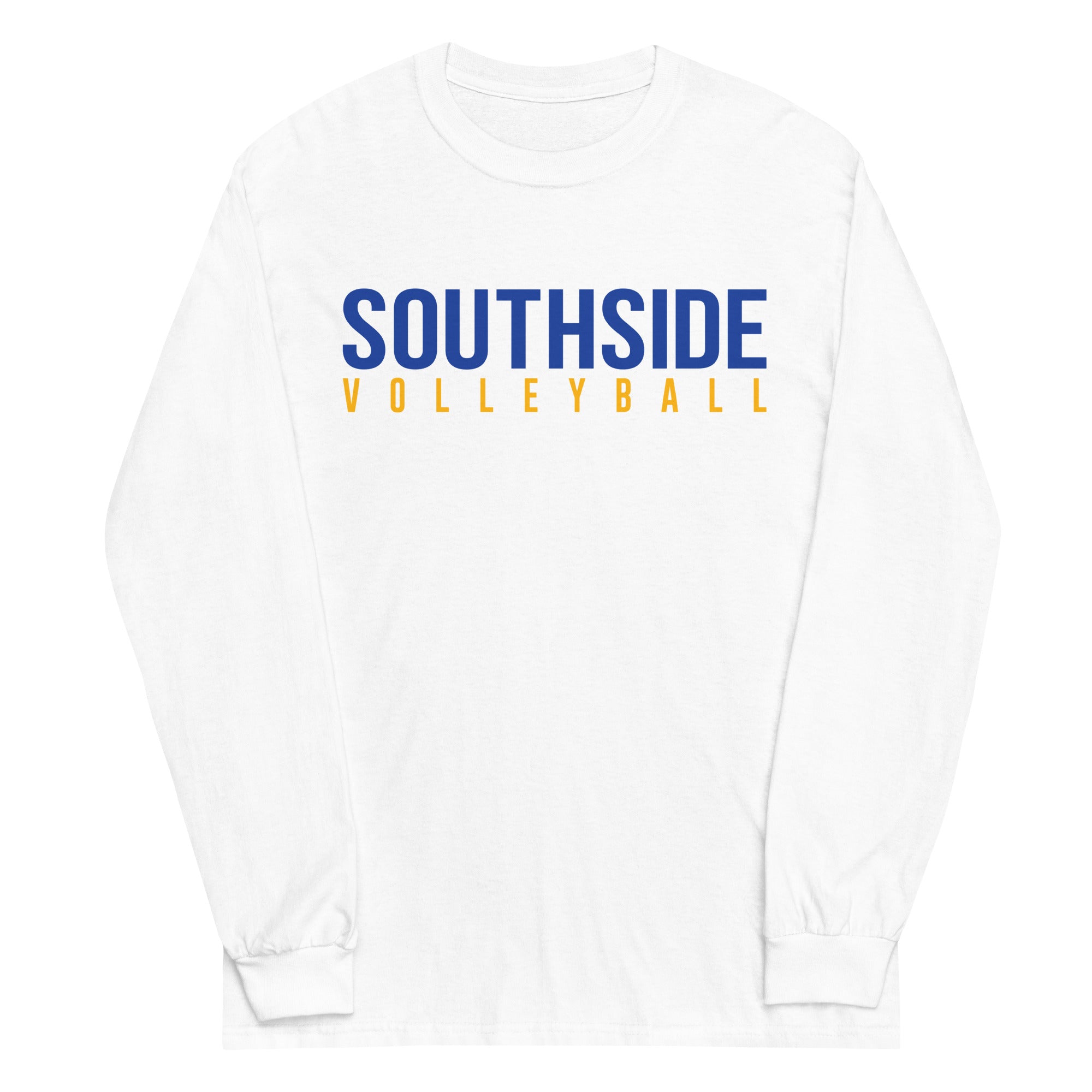 Olathe South High School Volleyball Mens Long Sleeve Shirt Blue