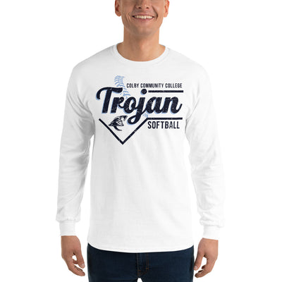 Colby Community College Softball Mens Long Sleeve Shirt