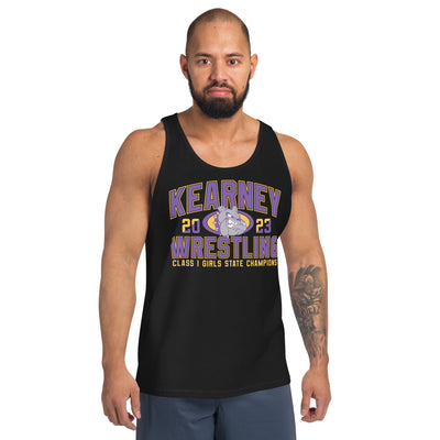 Kearney Wrestling Girls State Champs Black Men’s Staple Tank Top