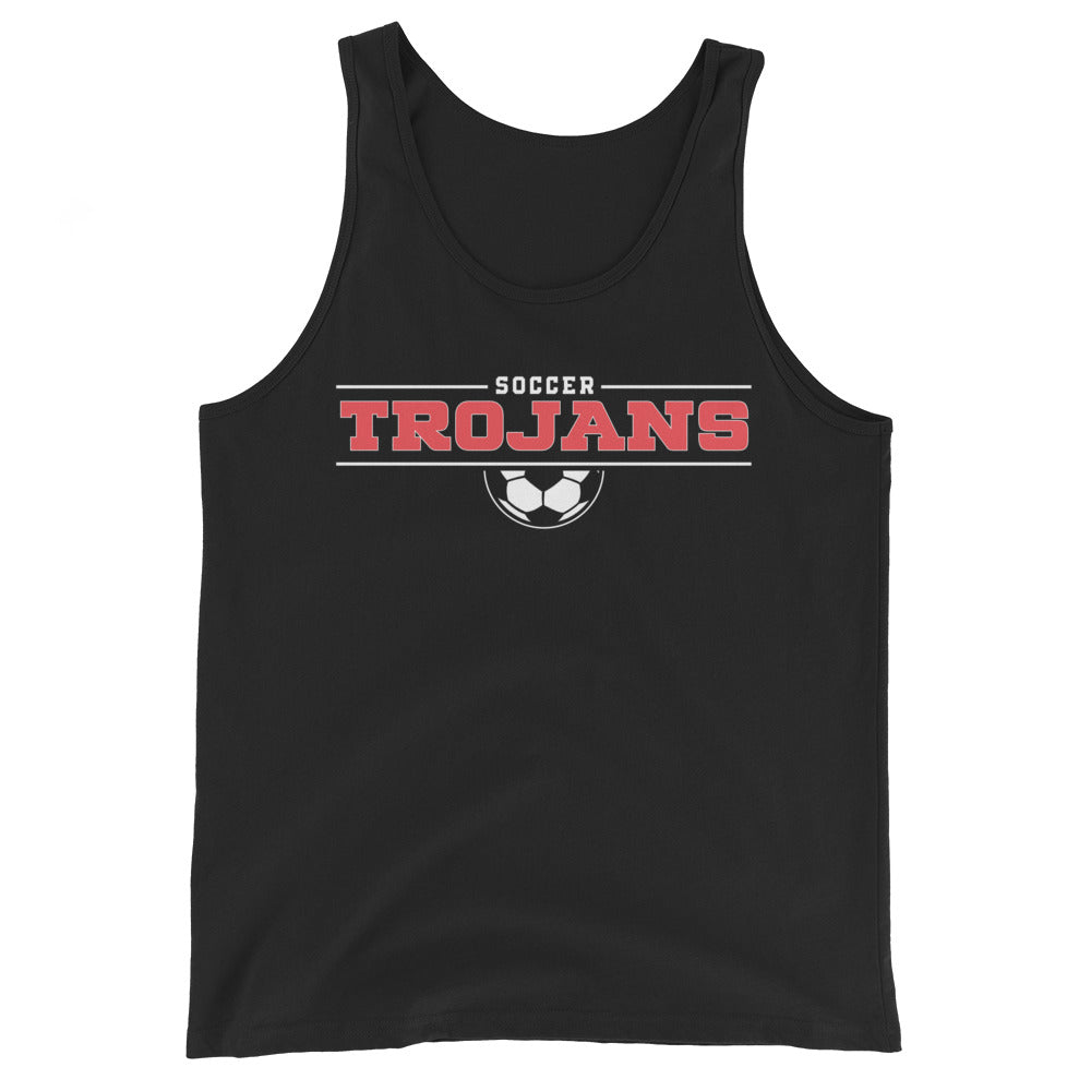 Park Hill Men's Soccer Trojans Unisex Tank Top