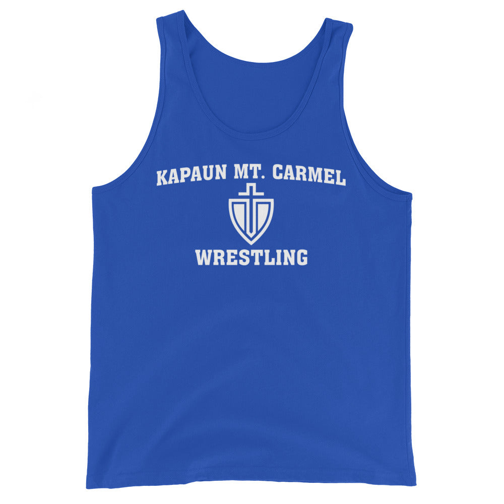 Kapaun Mt. Carmel Wrestling Royal Men’s Staple Tank Top
