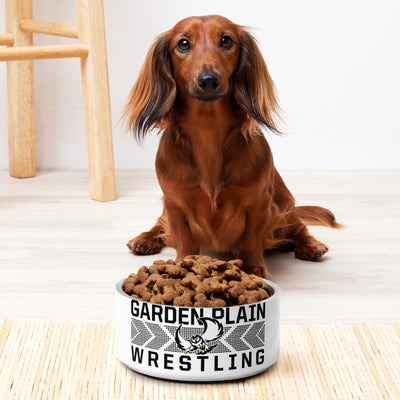 Garden Plain High School Wrestling All Over Print Pet bowl