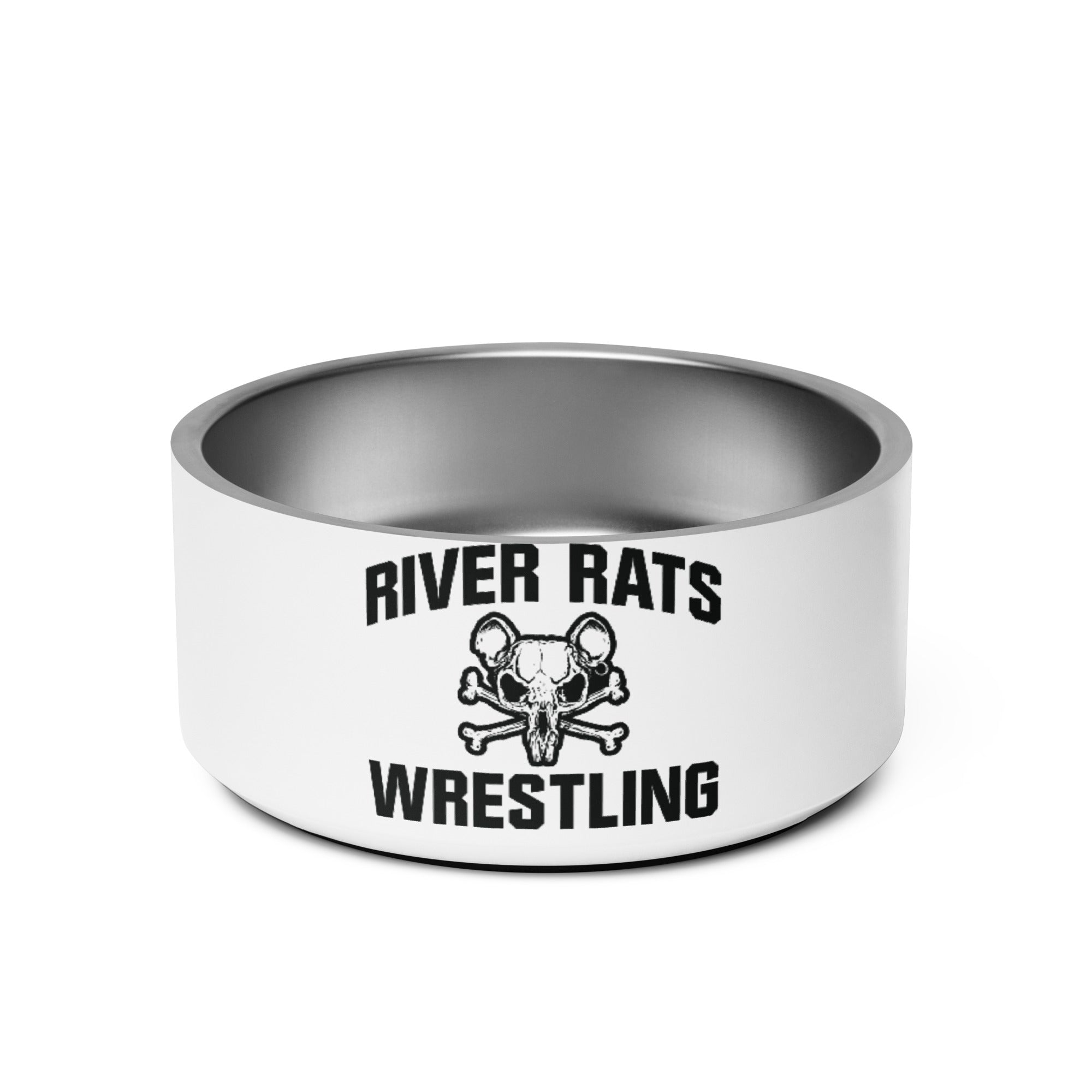 River Rats Wrestling All Over Print Pet bowl