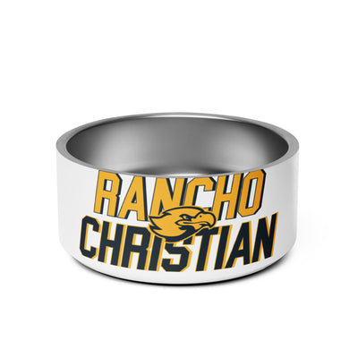 Rancho Christian High School All Over Print Pet bowl