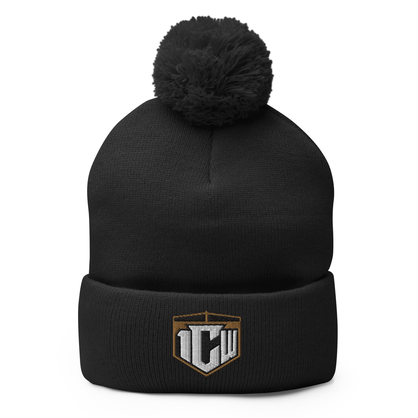 1CW Pro Wrestling New Logo Pom-Pom Knit Cap