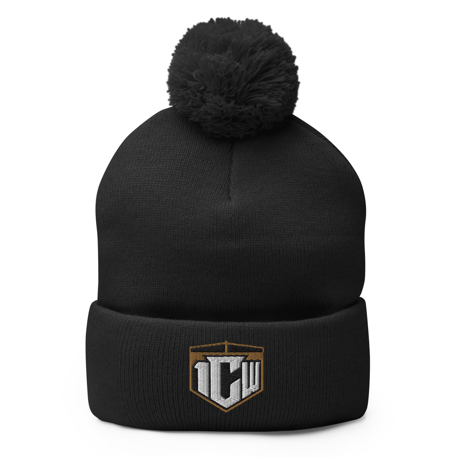 1CW Pro Wrestling New Logo Pom-Pom Knit Cap