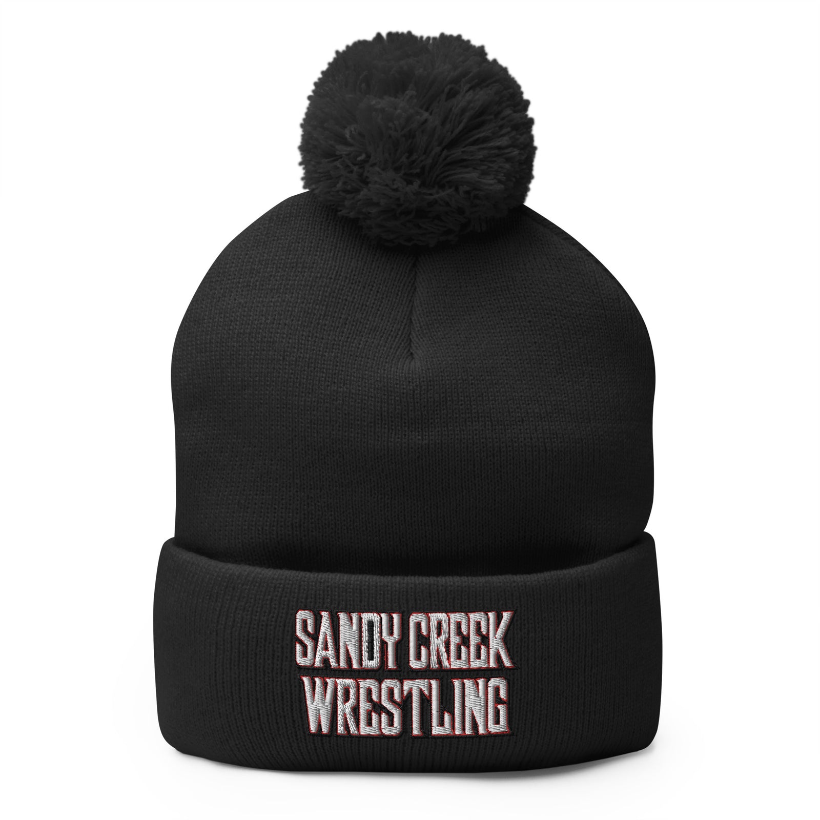 Sandy Creek Wrestling Pom-Pom Knit Cap