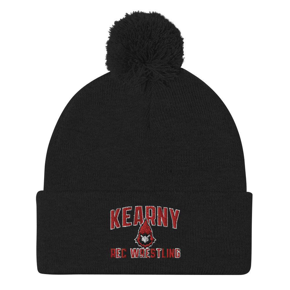 Kearny Rec Wrestling Pom-Pom Knit Cap