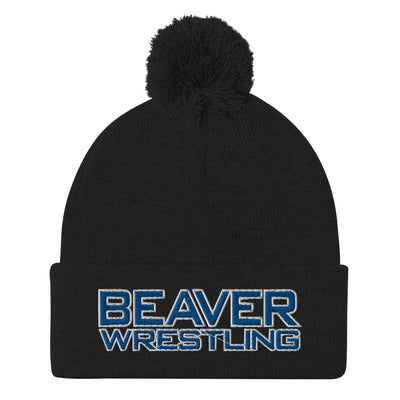 Pratt Community College Wrestling Pom-Pom Knit Cap