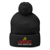 Lawrence Girls Wrestling  Pom-Pom Knit Cap