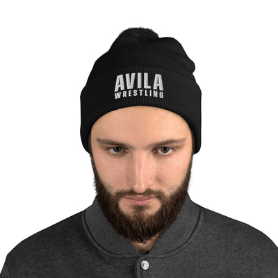 Avila Wrestling Pom-Pom Knit Cap