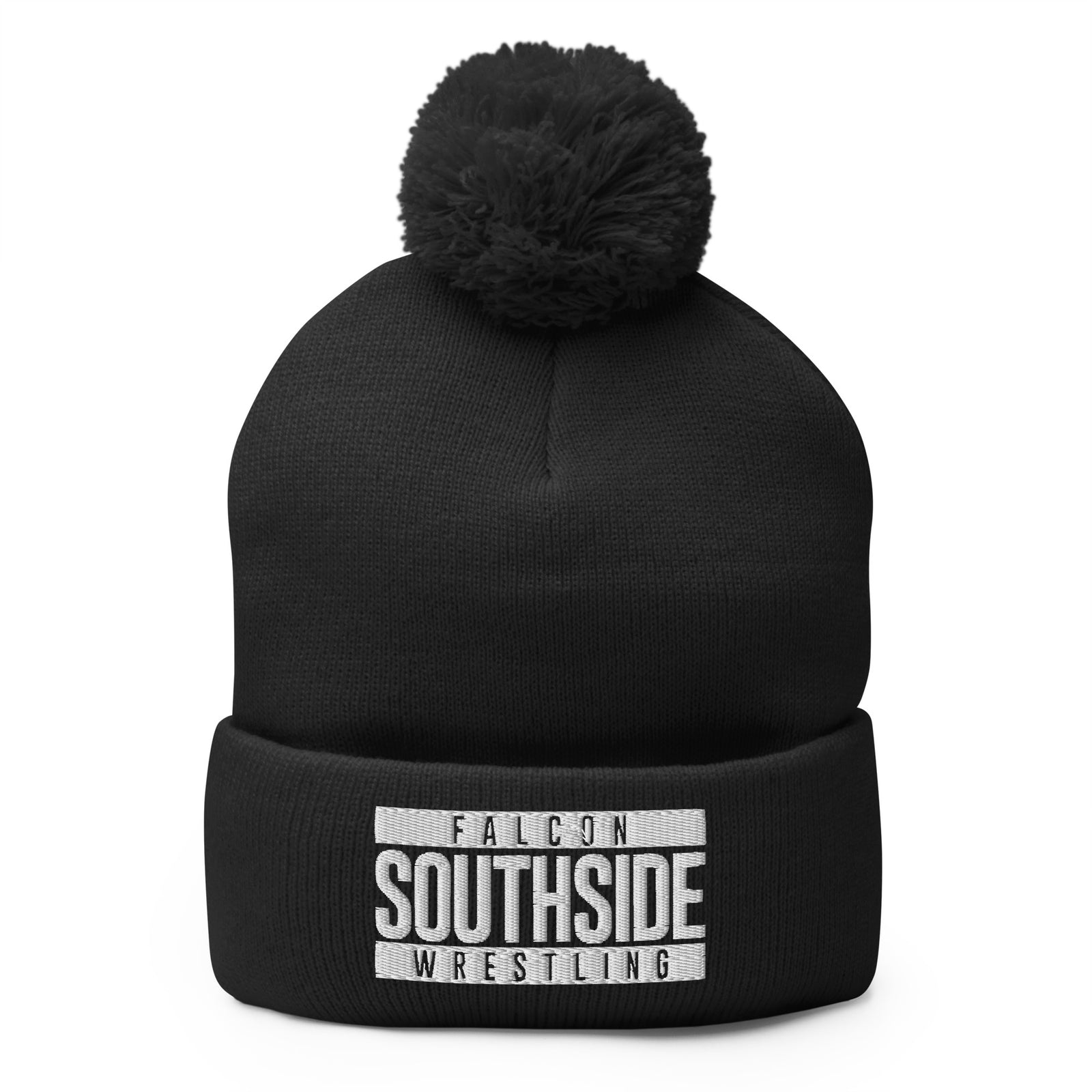 Olathe South Wrestling Pom-Pom Knit Cap