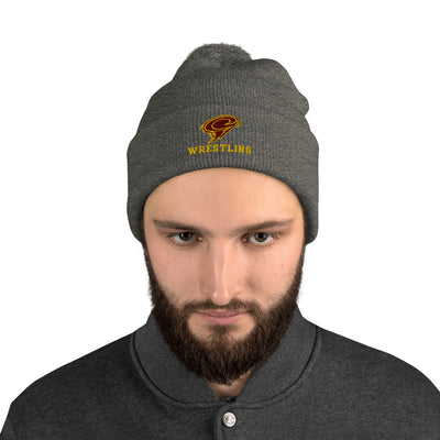 Denver Wrestling Pom-Pom Knit Cap