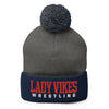 Lady Vikes Wrestling Pom-Pom Knit Cap