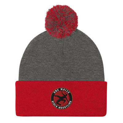 OneMaize Girls Wrestling Pom-Pom Beanie