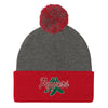 Peppers Softball Pom-Pom Beanie