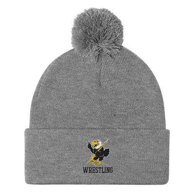 Cloud County CC Wrestling Pom-Pom Knit Cap