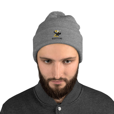 Cloud County CC Wrestling Pom-Pom Knit Cap