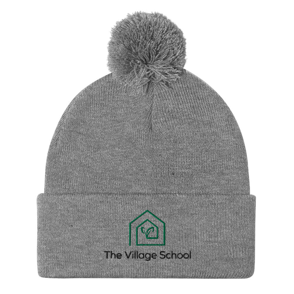 The Village School TVS Classic Pom-Pom Beanie