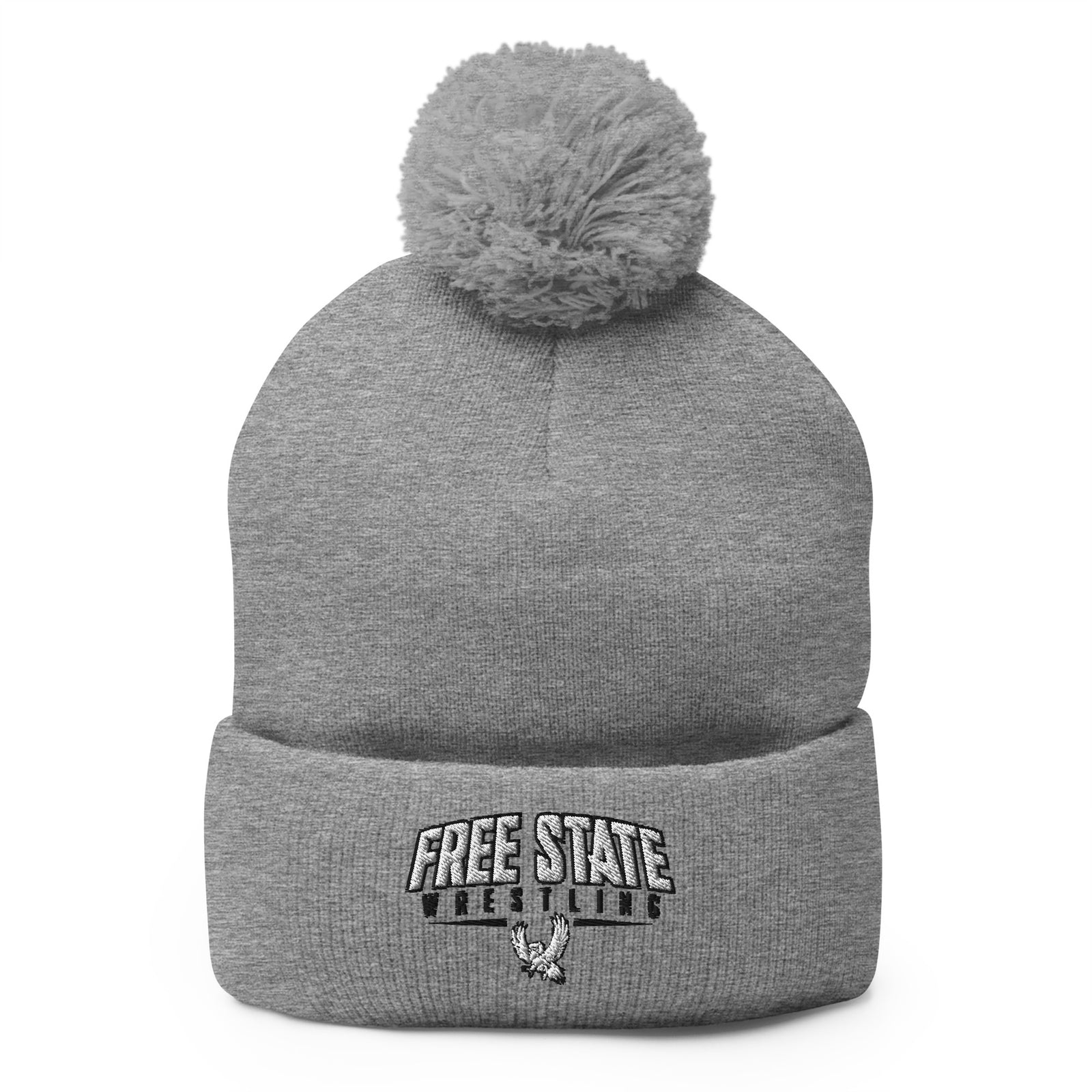 Lawrence Free State Wrestling Pom-Pom Knit Cap