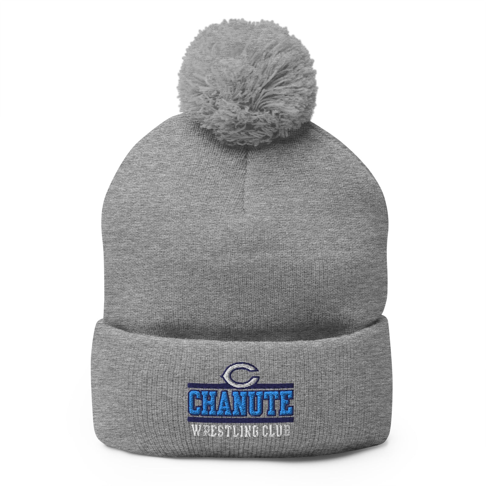 Chanute Wrestling Club Pom-Pom Knit Cap