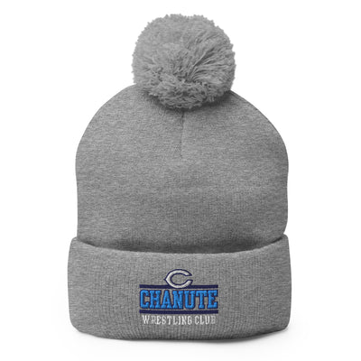 Chanute Wrestling Club Pom-Pom Knit Cap