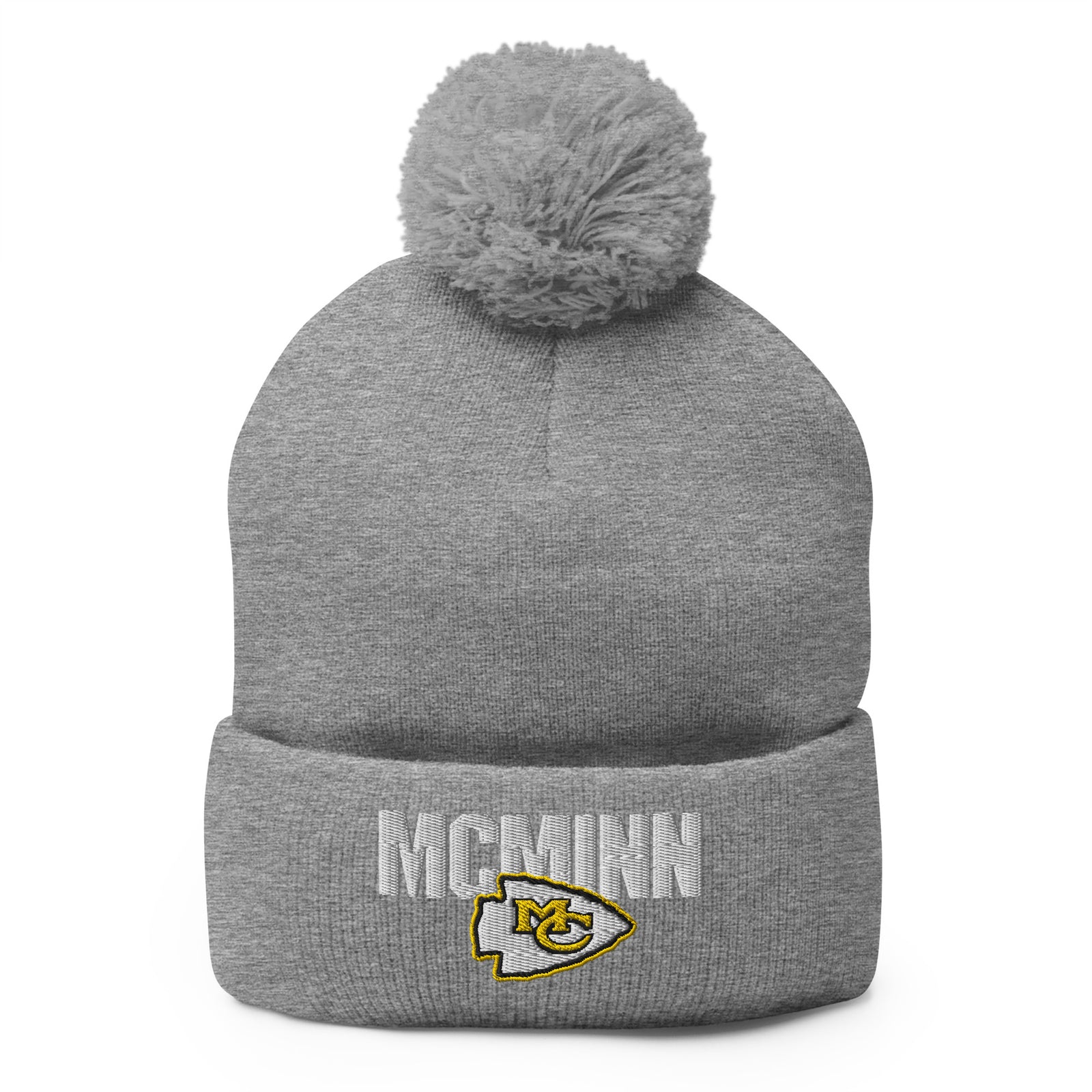 McMinn Middle School Wrestling Pom-Pom Knit Cap