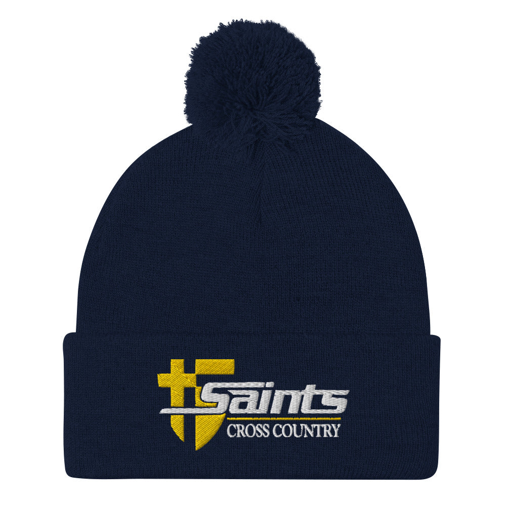 STA Cross Country Pom-Pom Beanie