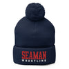 Topeka Seaman Wrestling Pom-Pom Knit Cap