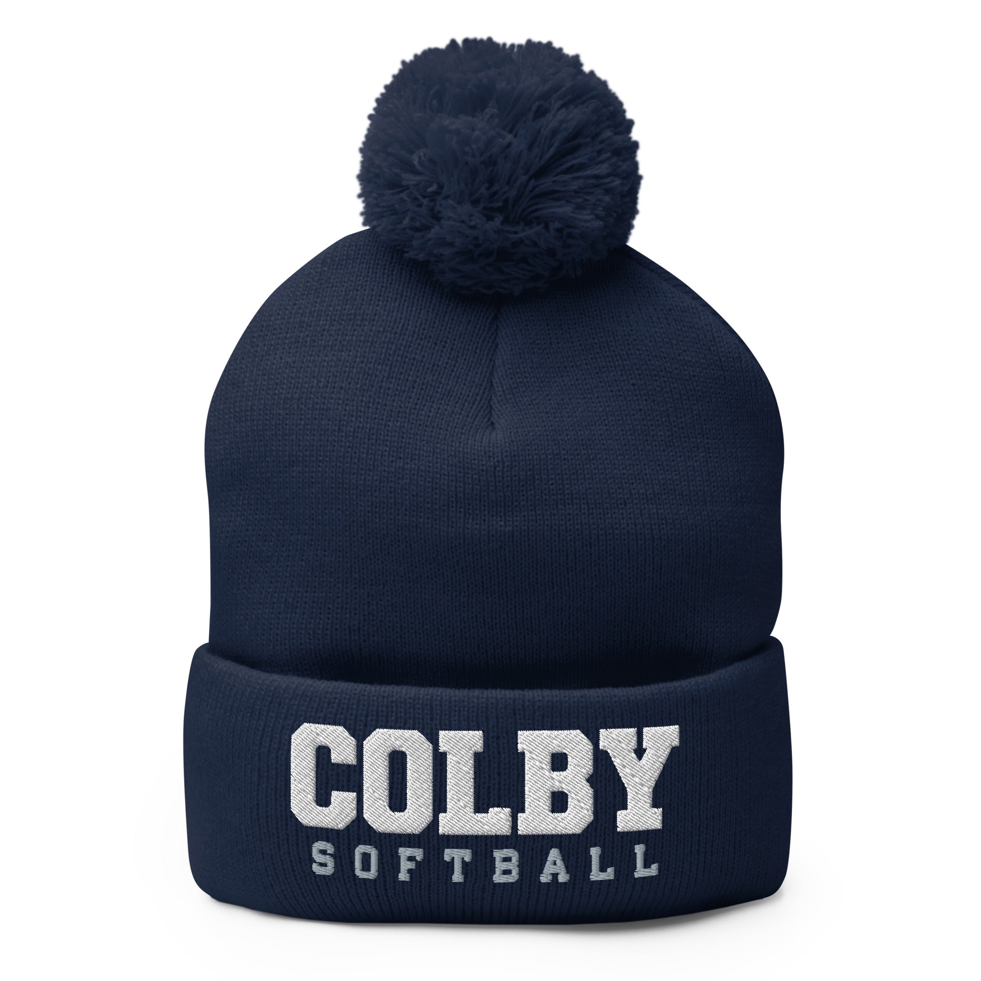 Colby Community College Softball Pom-Pom Knit Cap