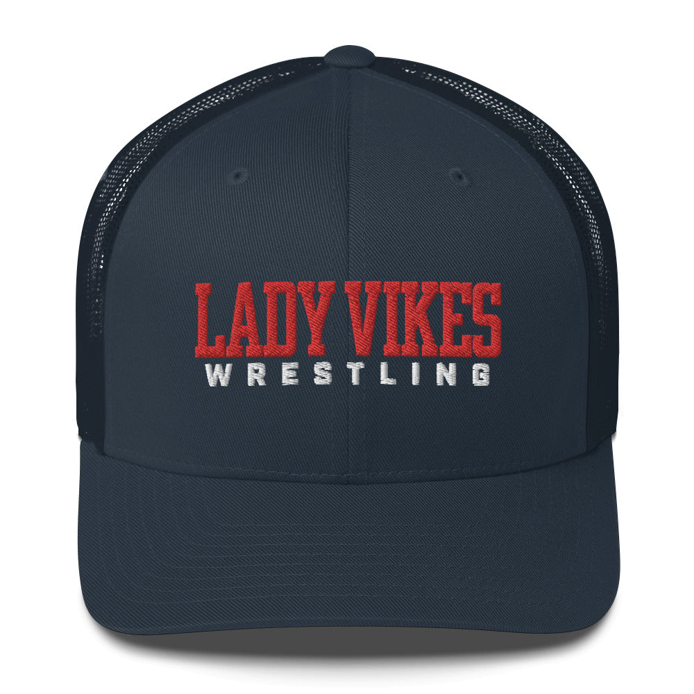 Lady Vikes Wrestling Retro Trucker Hat