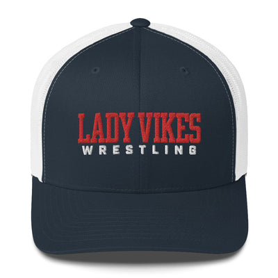 Lady Vikes Wrestling Retro Trucker Hat