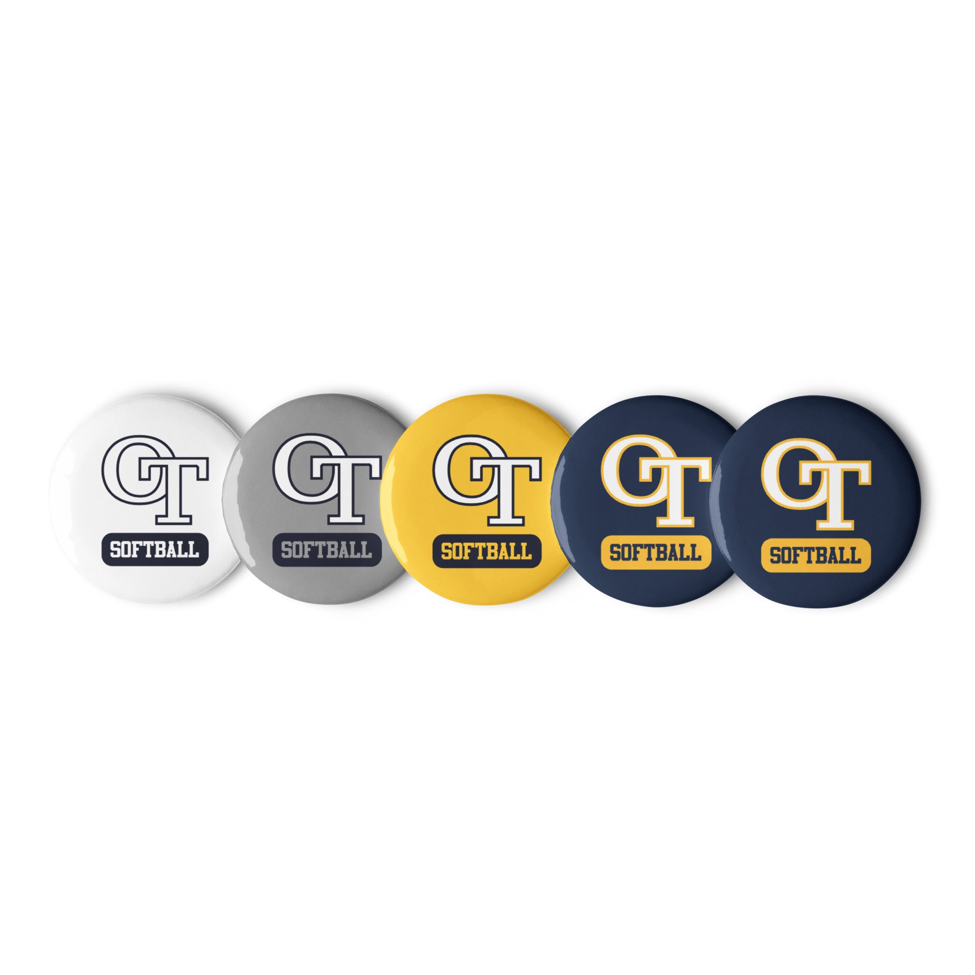 OT Baseball and Softball League - Softball Set of pin buttons