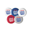 Eureka Softball Set of pin buttons