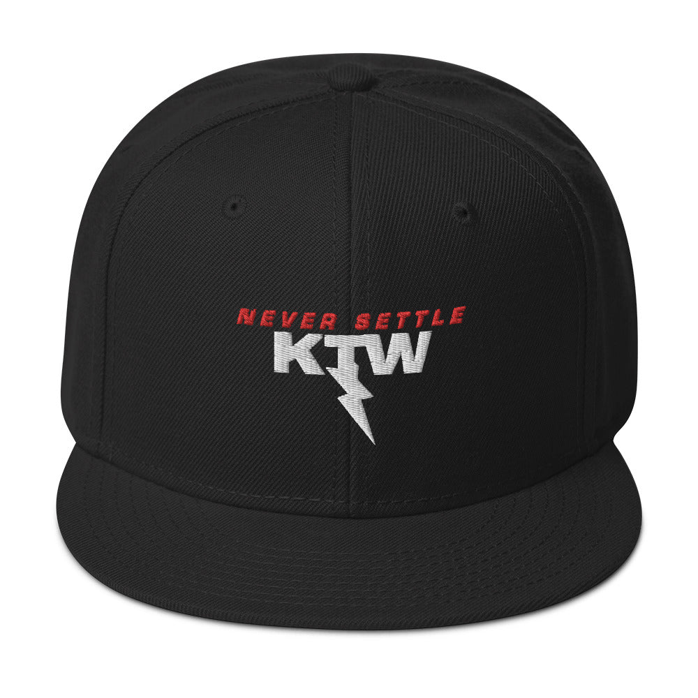 Kansas Thunderstruck Wrestling Never Settle Snapback Hat