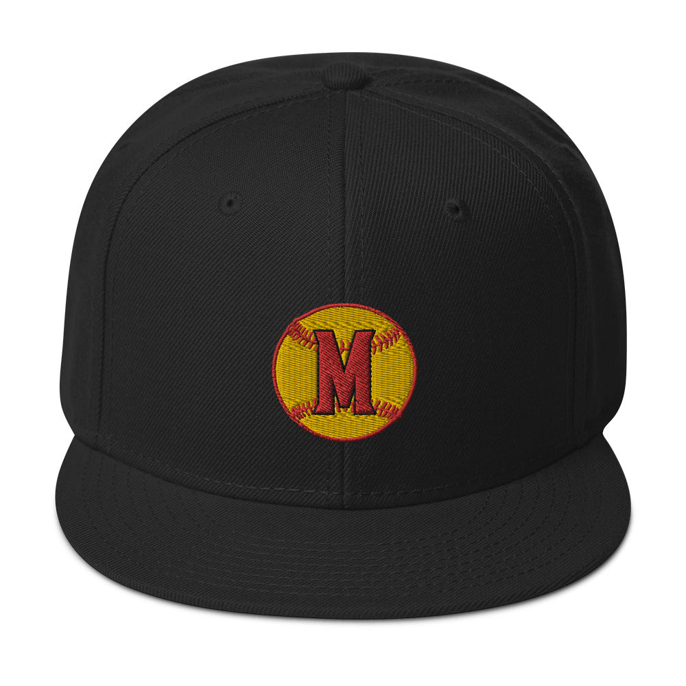 Mud Turtle Softball Snapback Hat