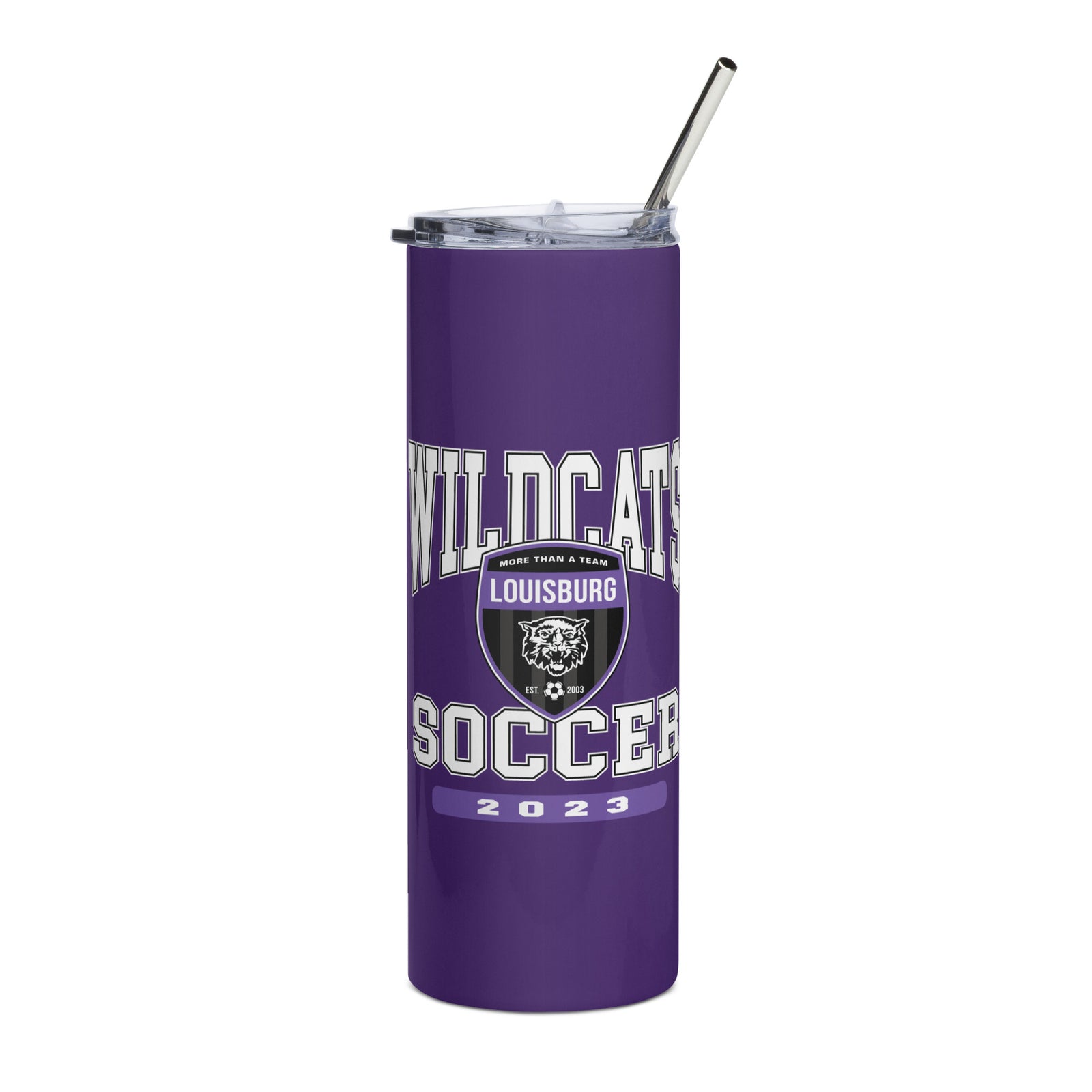 Louisburg High School Soccer Stainless steel tumbler