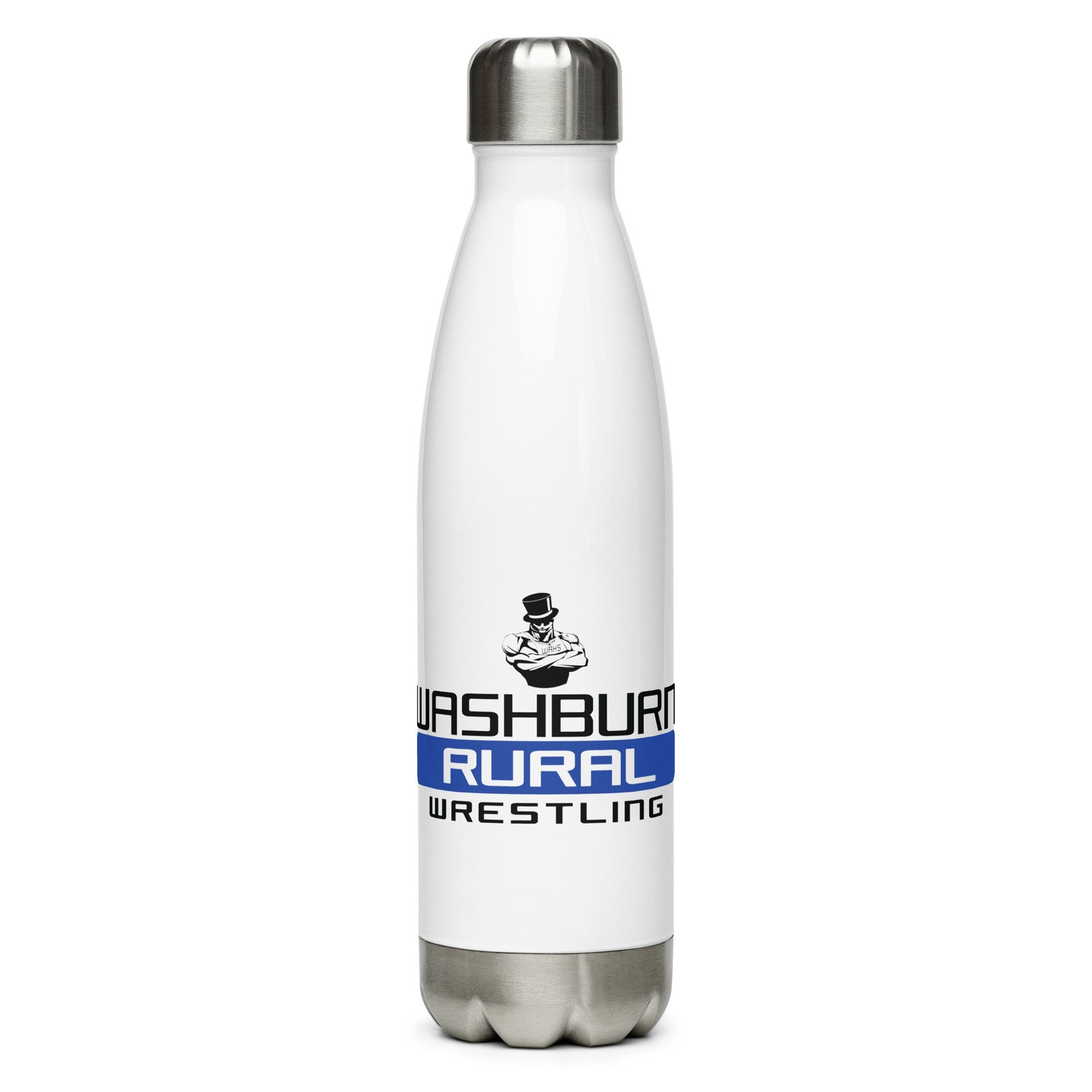 Washburn Rural Wrestling Stainless steel water bottle