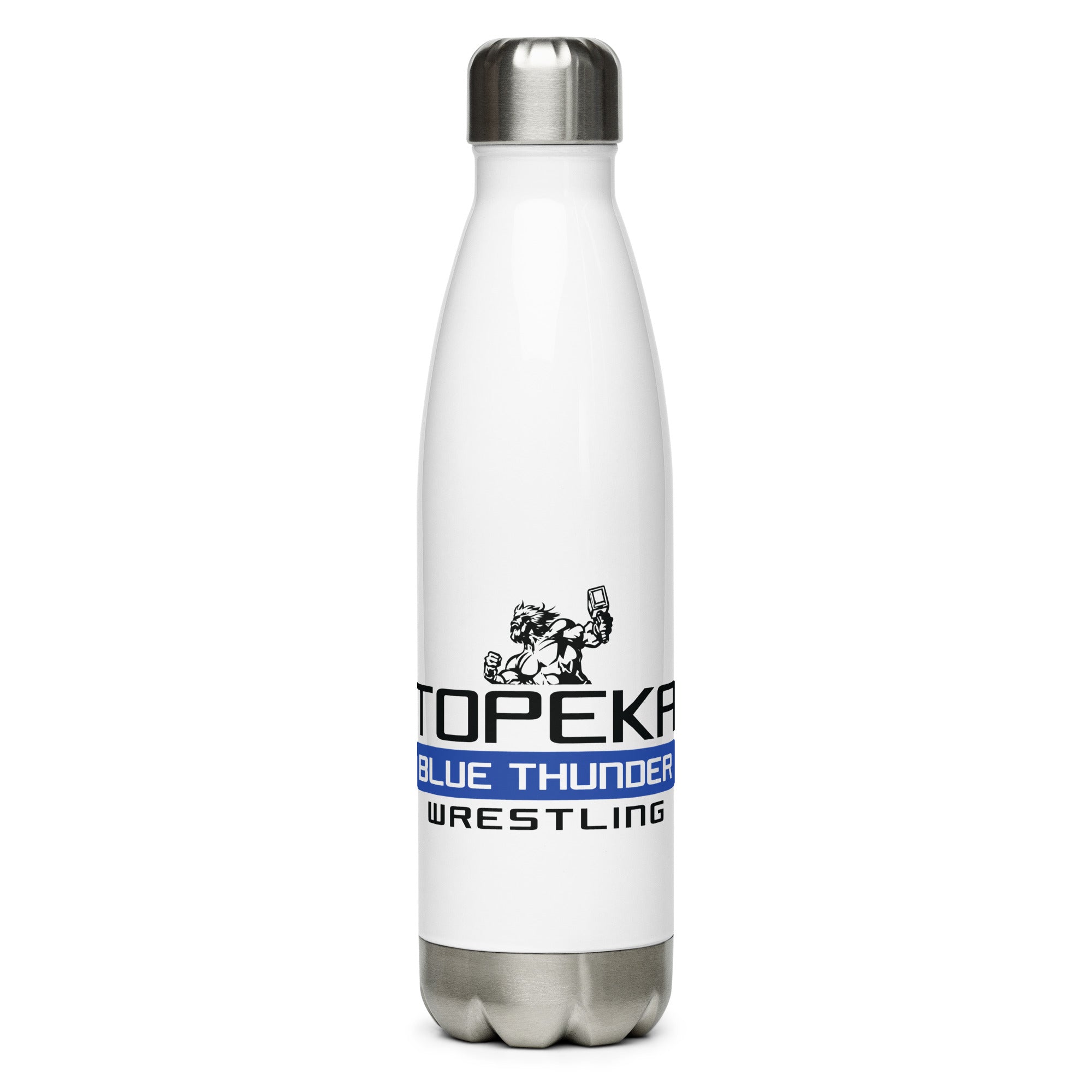 Topeka Blue Thunder Wrestling Stainless steel water bottle