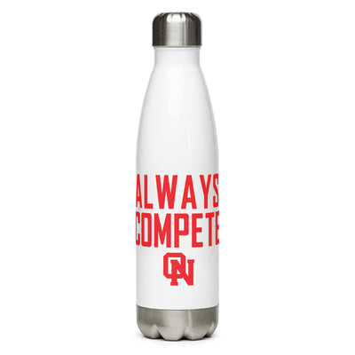 Olathe North Track & Field Always Compete Stainless steel water bottle