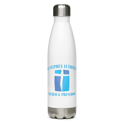 St. Stephen Lutheran Church Full Logo Stainless Steel Water Bottle