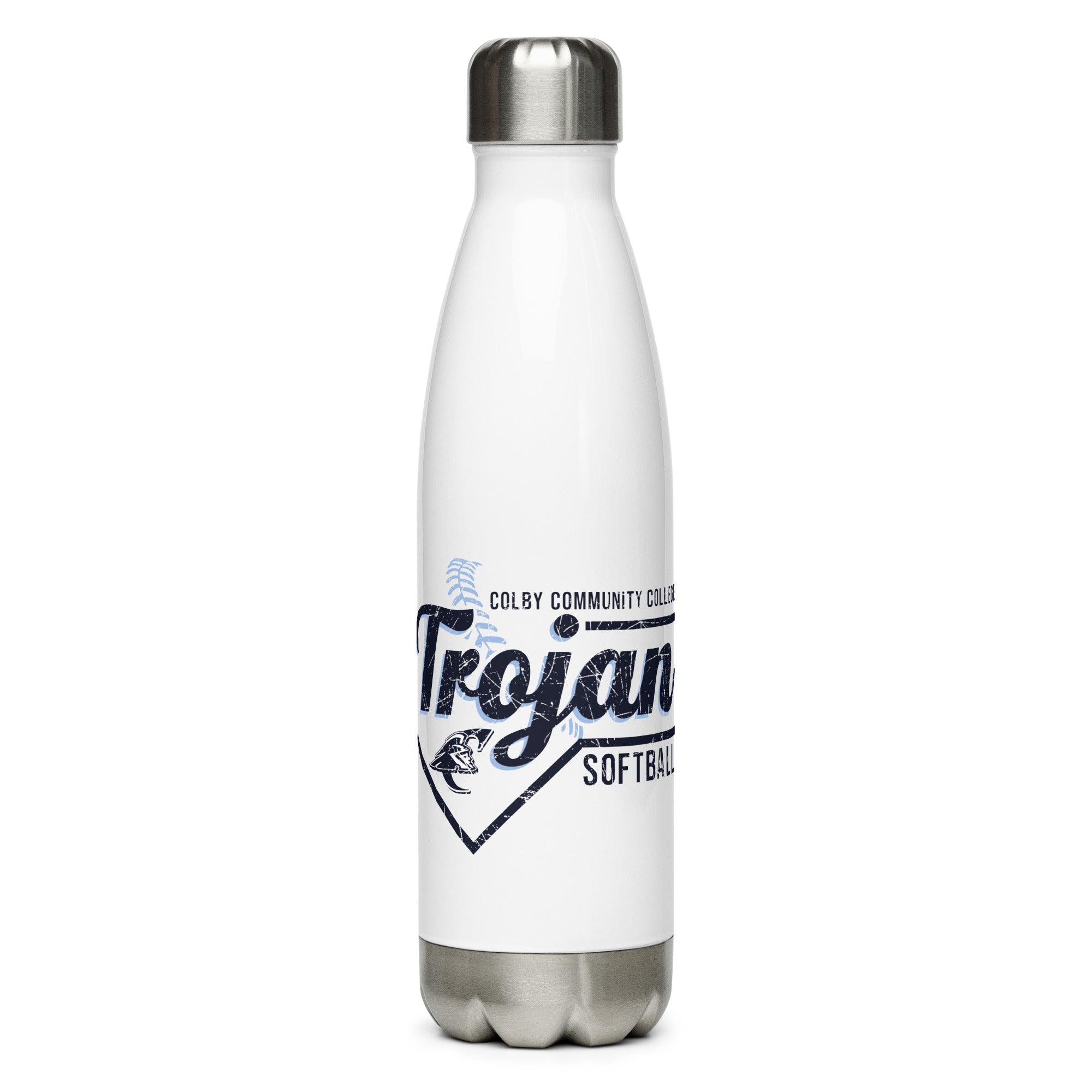 Colby Community College Softball Stainless Steel Water Bottle