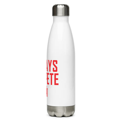 Olathe North Track & Field Always Compete Stainless steel water bottle