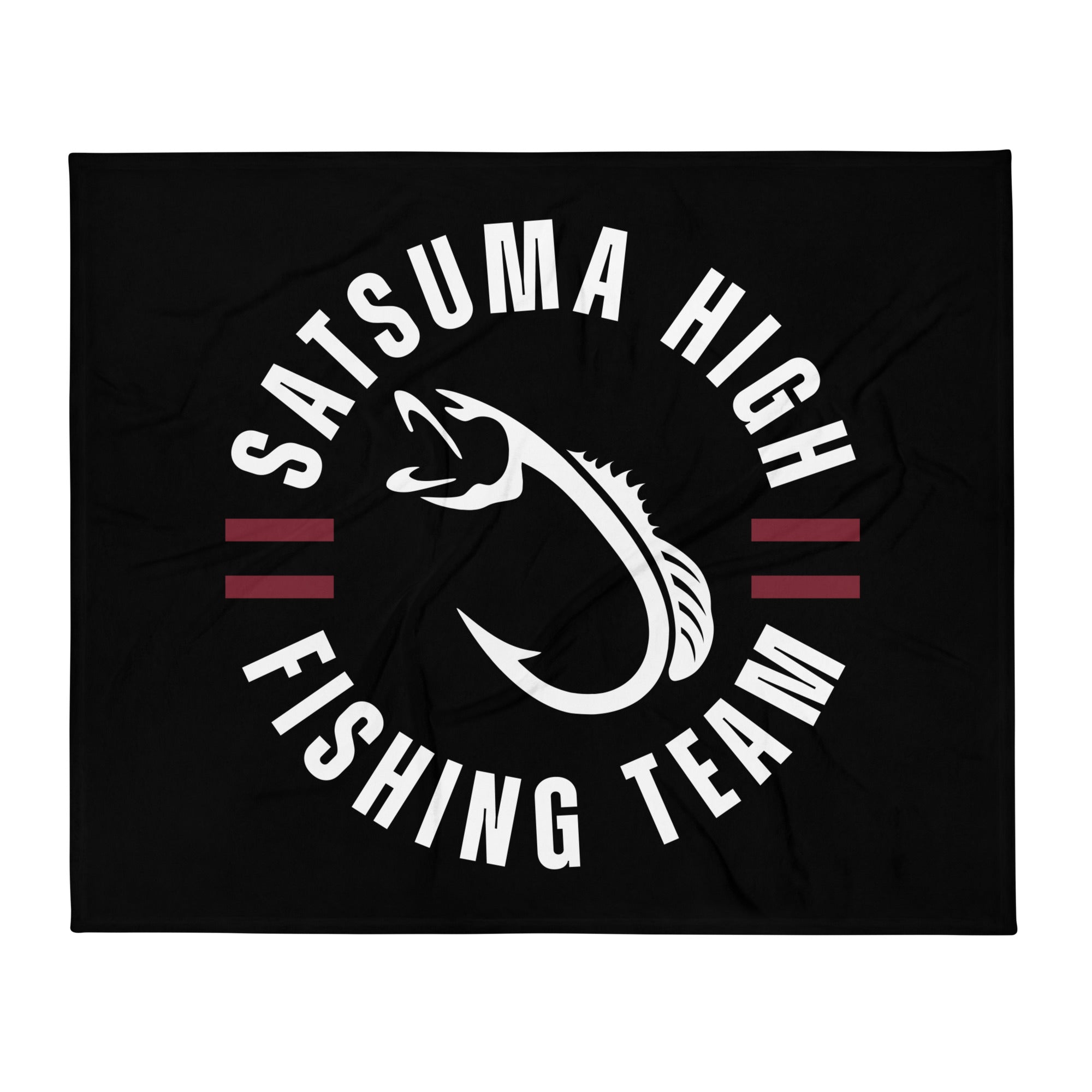 Satsuma Fishing Team  Throw Blanket 50 x 60