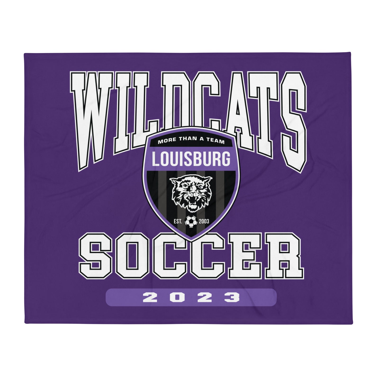 Louisburg High School Soccer Throw Blanket