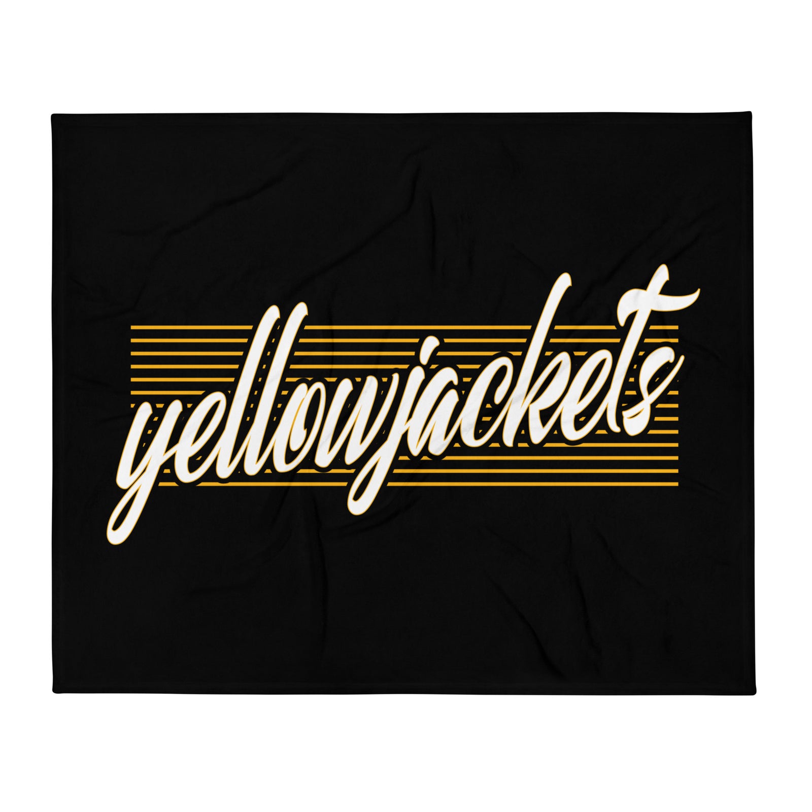 Fredonia Jr/Sr High School Yellowjackets Throw Blanket 50 x 60