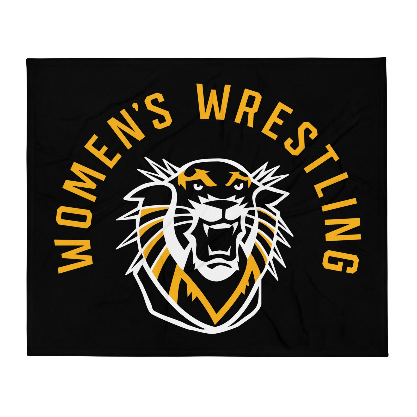 Fort Hays Women's Wrestling Grey Throw Blanket 50 x 60