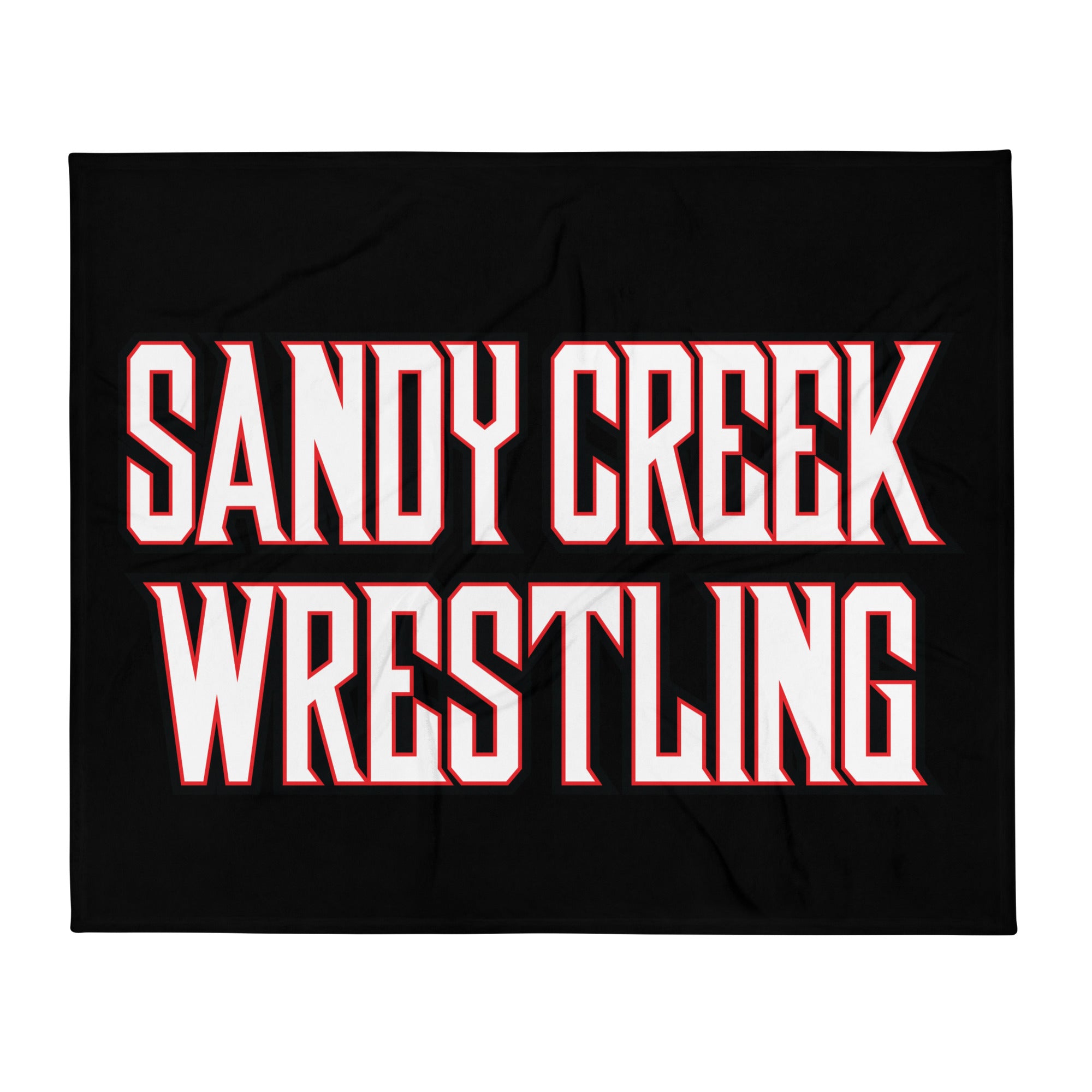 Sandy Creek Wrestling Throw Blanket 50 x 60