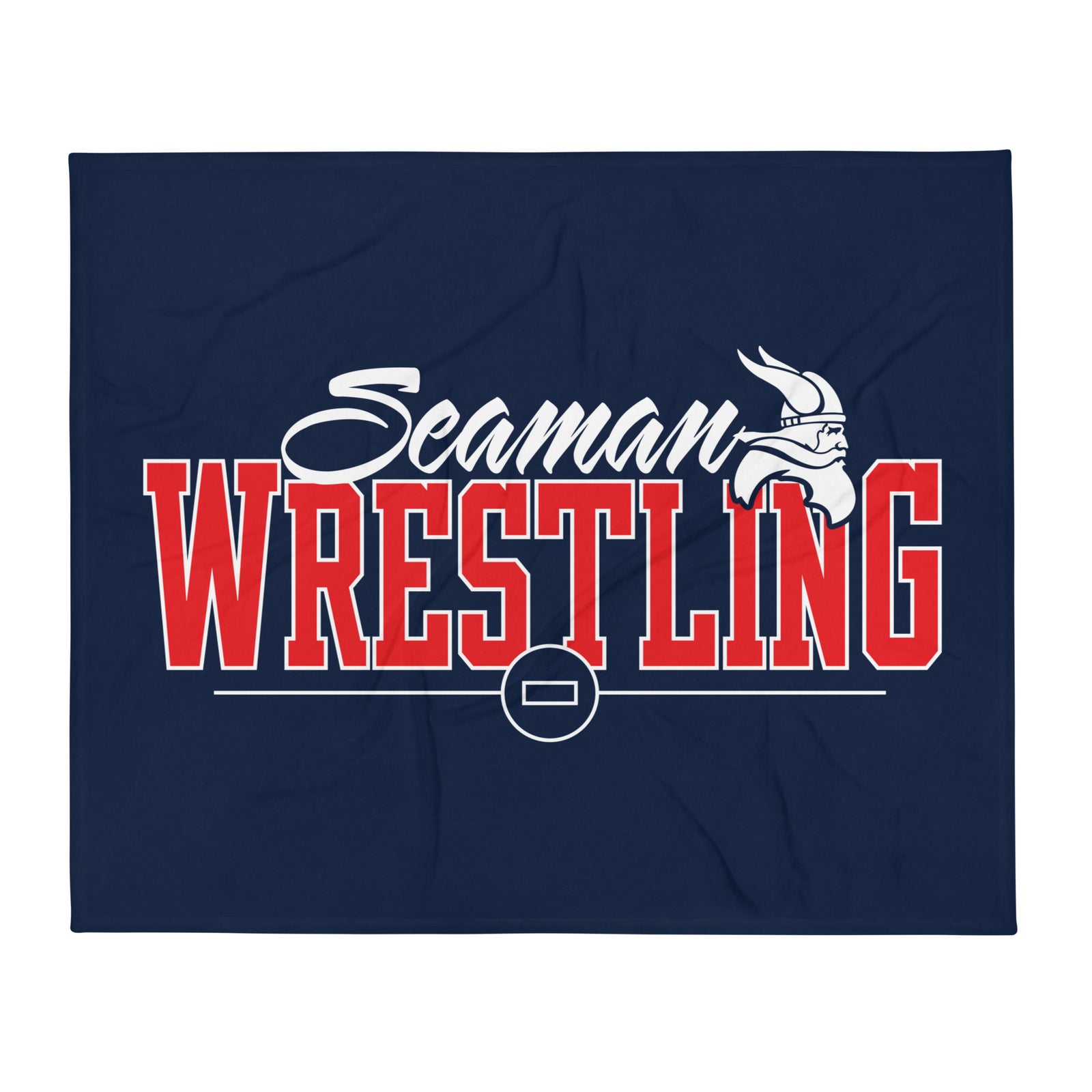 Topeka Seaman Wrestling Throw Blanket 50 x 60